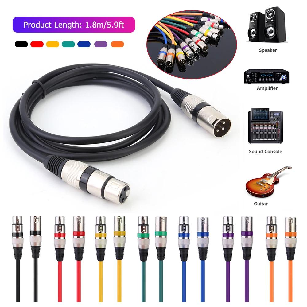     ̺, 3  XLR -XLR   ũ ̺, ͼ  ̾ ڵ, 1.8M
